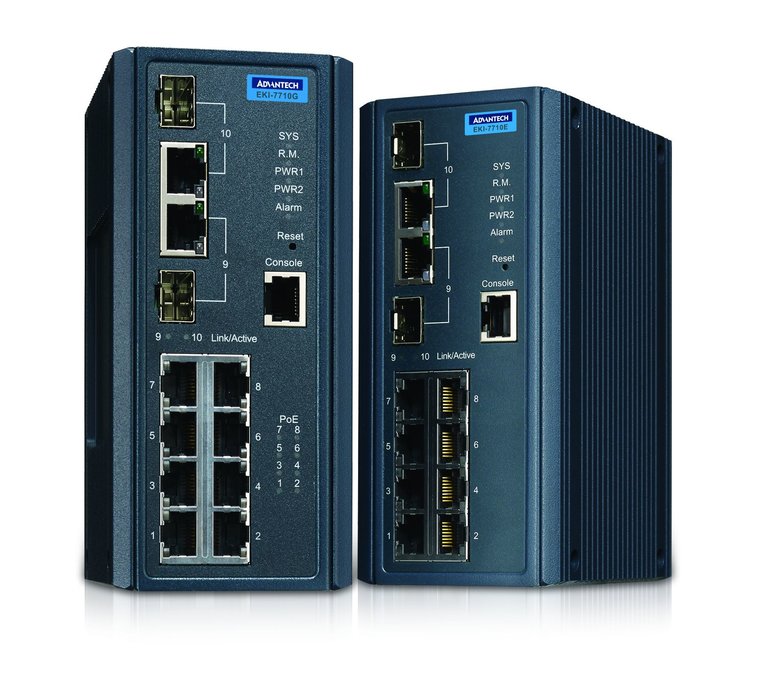 Advantech Launches IXM Supporting Managed Switch